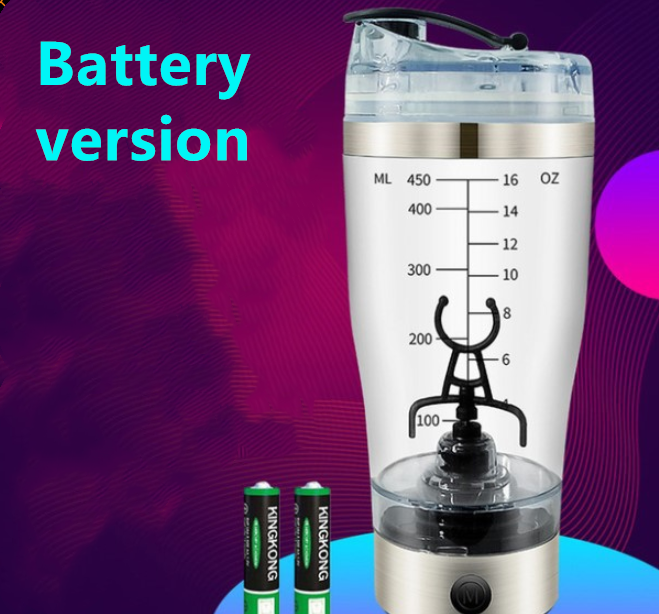 ROBOT-GXG 450ml Mixing Cup Blender Automatic USB Fitness Water Mug Portable  Protein Powder Meal Electric Shaker Bottle 